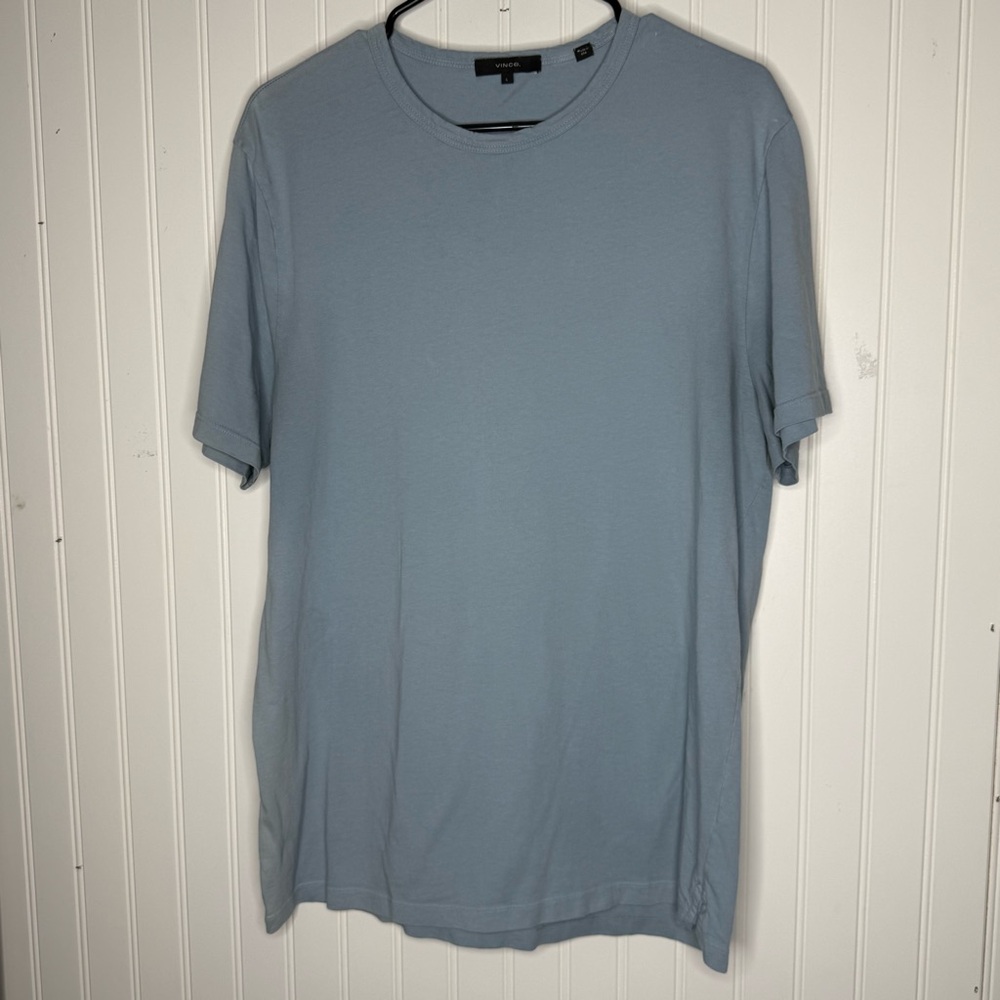 Vince 100% Cotton Made in USA Soft Crewneck Shirt Size Large